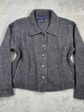 Herman Geist Wool Jacket Womens PM Vintage Preppy Minimalist Quiet Luxury